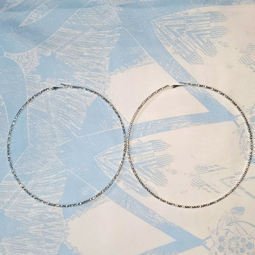 NEW 4" Hoop earrings